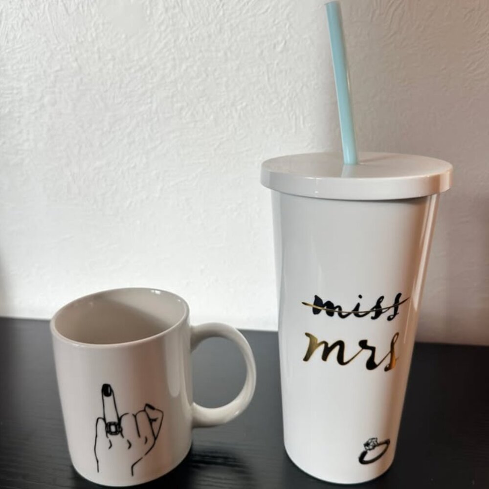 Bride / Engagement Kate Spade Tumbler & Mug